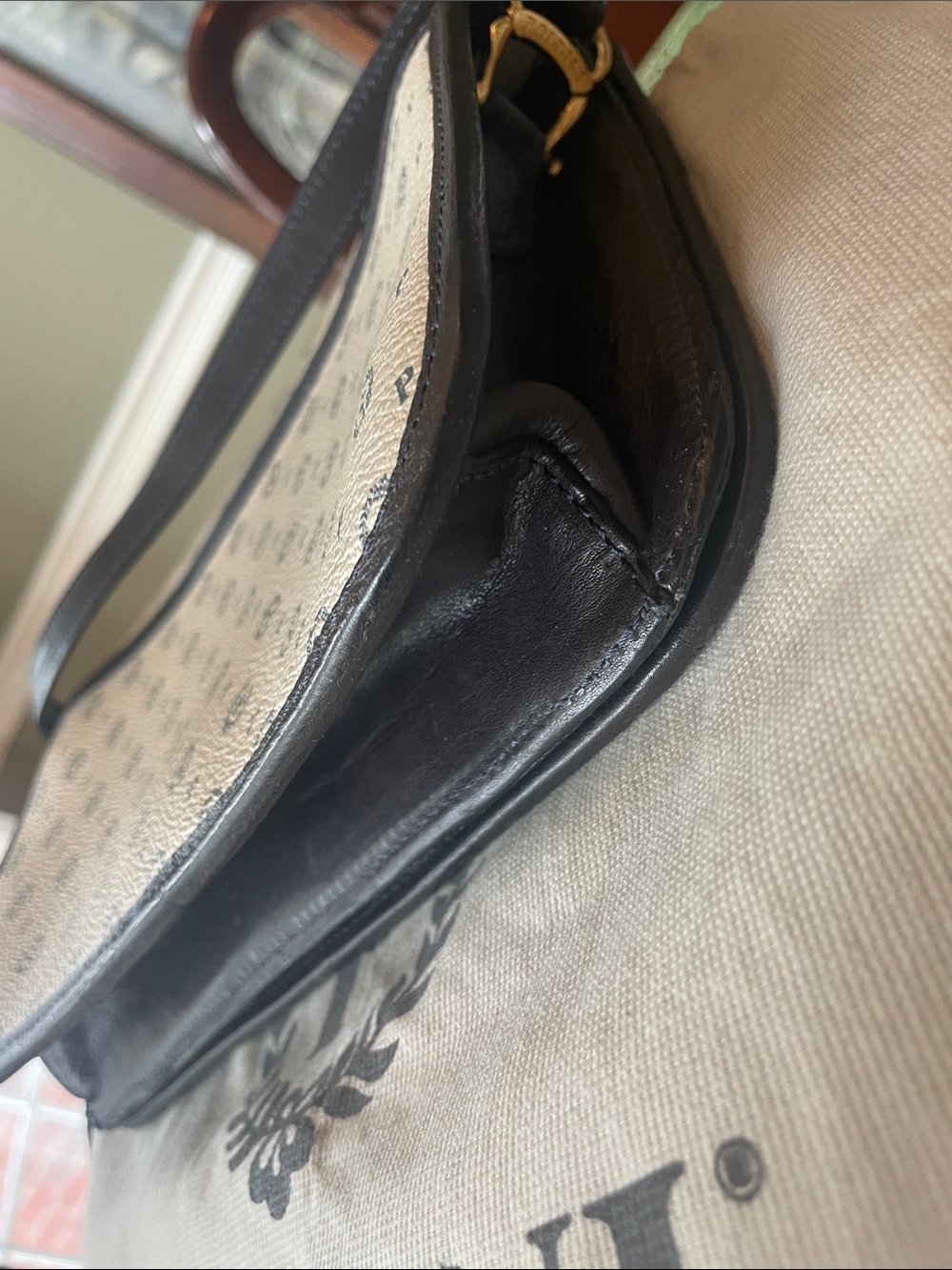 Pollini Monogram Print Shoulder/Crossbody Bag ๐ฎ๐น Made in Italy - Picture 7 of 16